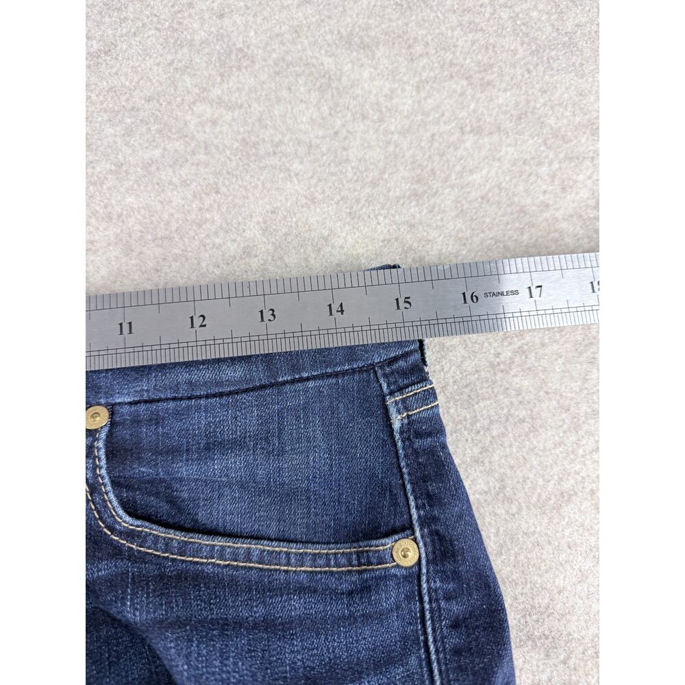 7 For All Mankind Karin Bootcut Jeans Dark Blue Wash Size 29 - Picture 5 of 9